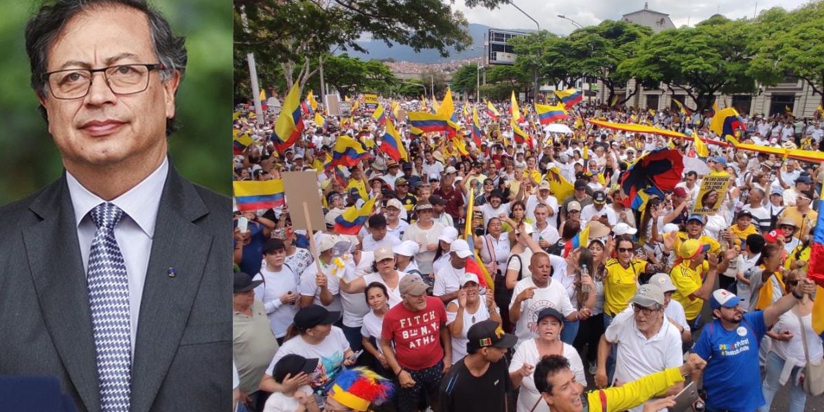 Cortesía Manifestaciones contra el gobierno Petro.