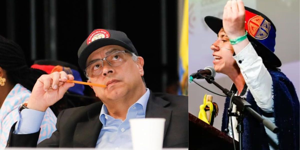 Gustavo Petro en el encuentro con jóvenes