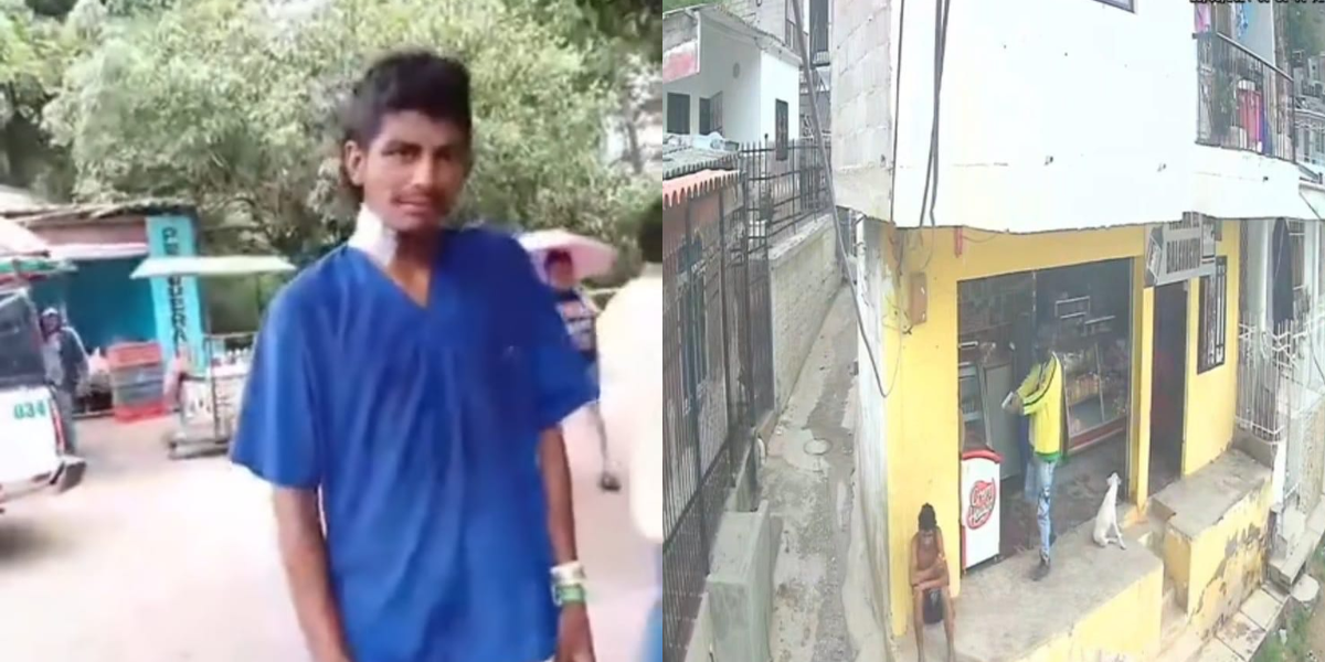 Brayan Coronado, habitante de calle conocido como Mr. Bean