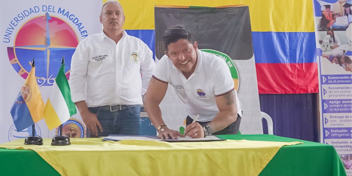 Cortesía Rector Pablo Vera y el alcalde de Nueva Granada.