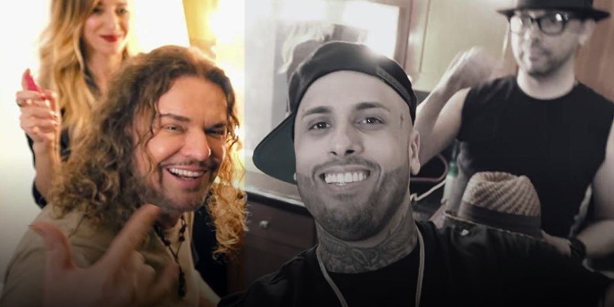 Cortesía. Maná y Nicky Jam en el video 'De Pies a Cabeza', canción que fue eliminada de todas las plataformas.