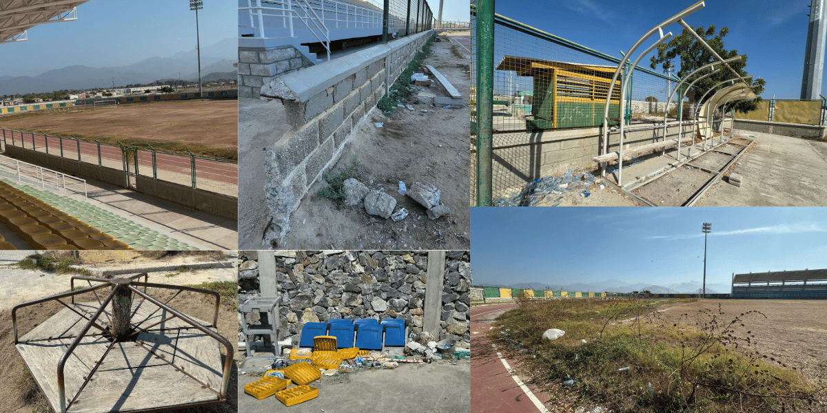 Seguimiento Seguimiento.co hizo un recorrido por el estadio de Ciénaga y pudo constatar el estado actual del escenario