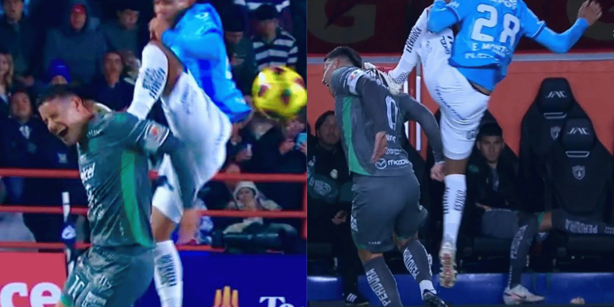 Cortesía Brutal patada de Montiel a James Rodríguez que acabó en expulsión