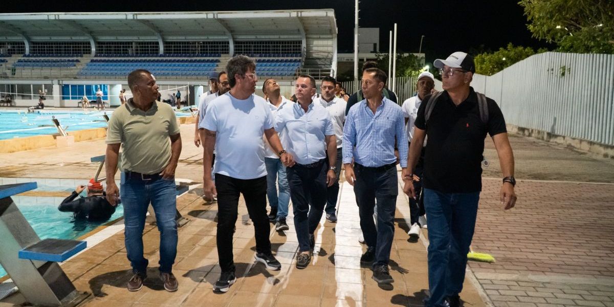 Cortesía Recorrido en los escenarios deportivos.