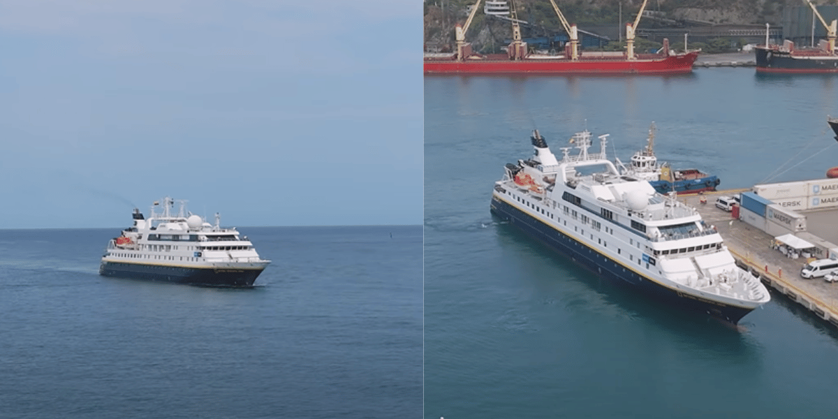 Cortesía Crucero National Geographic Orion arribó por primera vez al Puerto de Santa Marta