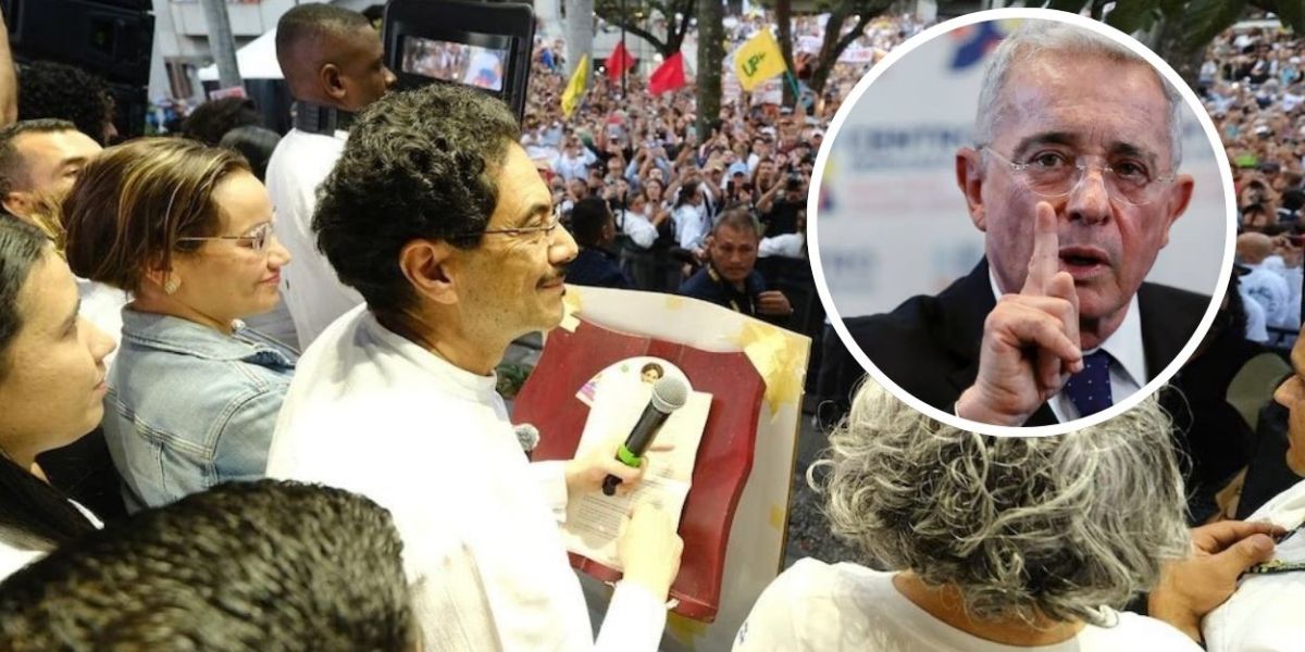 Iván Cepeda en discurso 