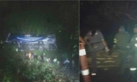 El bus rodó por un abismo.