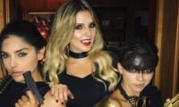 Laura González, señorita Colombia 2017 junto a dos amigas. 