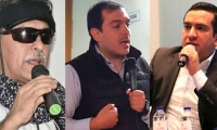 Jesús Santrich y los Representantes, Santiago Valencia y Edward Rodríguez.