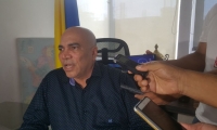 Vicente Guzmán, director de Fiscalías del Magdalena, en rueda de prensa.