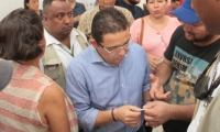 Alcalde Martínez visitó las oficinas de Veolia.