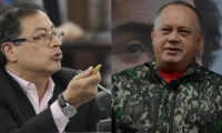 Gustavo Petro y Diosdado Cabello. 