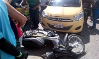 El hecho ocurrió calle 32 con carrera 13, una mujer resultó herida.