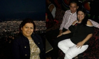 Rosileny Huertas y su presunto asesino, quien era su esposo.