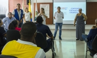 Reunión entre varios entes distritales para la conformación de los comités de discapacidad.