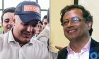 Iván Duque y Gustavo Petro.