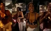 Momentos del incidente entre 'La Madame' y la Policía. 
