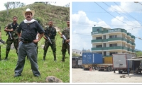 Hernán Giraldo Serna, exjefe paramilitar del Magdalena y una de sus propiedades en Santa Marta.