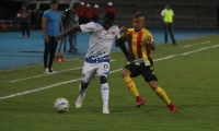 Acción del partido entre el Unión y el Pereira.