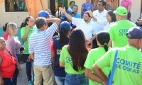 El Alcalde estuvo en las zonas para dar inicio a las obras.