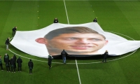 Pancarta con el rostro de Emiliano Sala