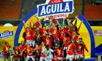 Celebración del título de América de Cali.