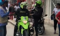 Captura de video Estos son los patrulleros de la Policía involucrados en el accidente.