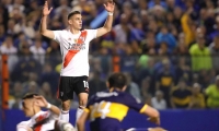 Rafael Santos Borré durante el partido.