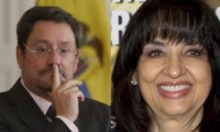 Francisco Santos y Claudia Blum.