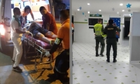 @HaroldYanesR Uno de los lesionados siendo atendido.