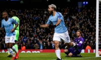 Sergio Agüero, delantero argentino. 