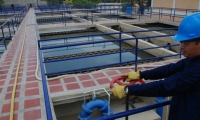 Los niveles de los ríos que abastecen las plantas de tratamiento han bajado progresivamente. 