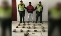 Alexander Ruíz Herrera, capturado en Zona Bananera.