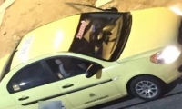 Taxi involucrado en el accidente en Barranquilla