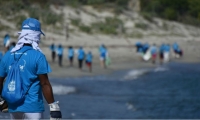 Fundacion Akwamare en jornada de limpieza de playas