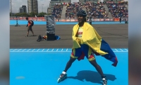 La samaria conquistó la octava presea para el patinaje de Colombia en las justas de Barcelona. 