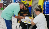 Caravana de Seguridad realizada en la noche del sábado.