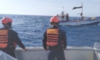 Rescate de pescadores en Mayapo.