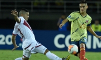 Eduard Atuesta, capitán de Colombia, puso el 2-1.