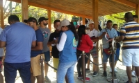 Así lucen las taquillas del Parque Tayrona. 