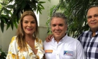 Iván Duque en compañía del Ñeñe Hernández.