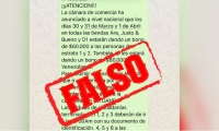 Alcaldía de Santa Marta Falsa cadena de WhatsApp.