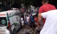 Homicidio de alias Franklin, ocurrido este miércoles en la mañana, en Gaira.