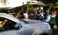 Momentos del accidente.
