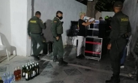 Patio intervenido en el barrio 20 de Julio.