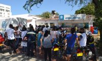 Los exempleados suman dos días de protestas. 