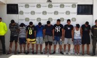Los capturados fueron dejados a disposición de la Fiscalía General de la Nación. 