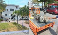 La escultura estaba en la Gobernación.