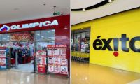 Tiendas Olimpica y Éxito.