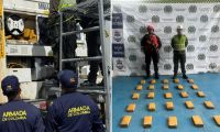 droga incautada en el puerto de Santa Marta. 